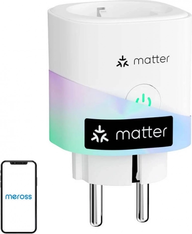 Pametna vtičnica z merjenjem porabe MEROSS (Matter)
