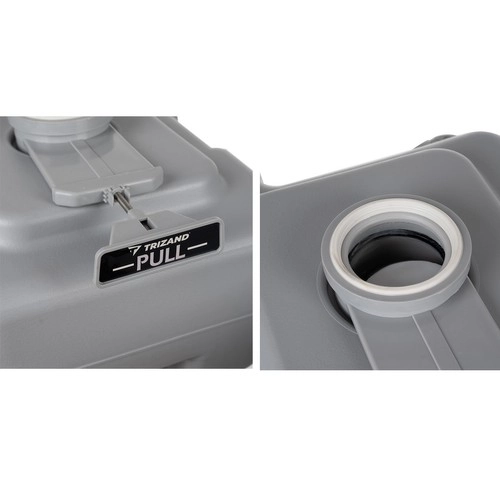 Trizand 24498 Prenosna kamping WC 20 + 12 l, siva