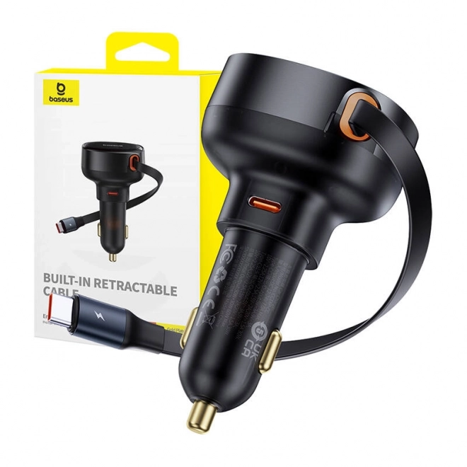 Polnilec za avto Baseus Enjoyment Pro z USB-C kablom