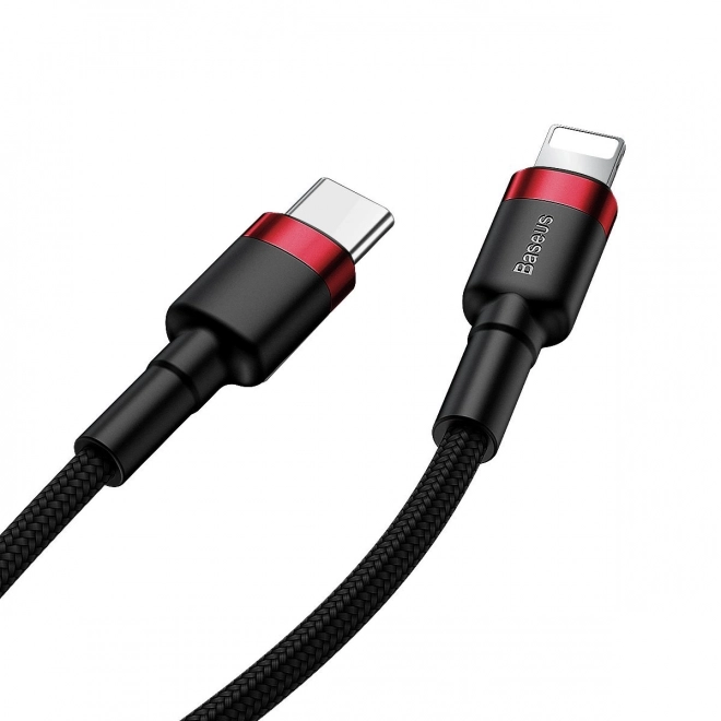 Kabel Baseus Cafule USB-C na Lightning 18W rdeče-črni
