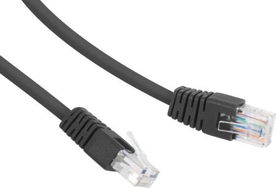 Patchcord kategorije 6 UTP 0,25 m črn