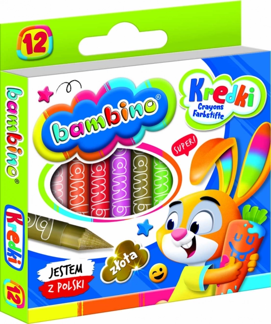 Grafitne voščenke Bambino - 12 kosov