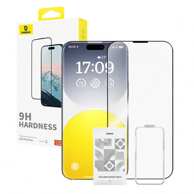 Kaljeno steklo Baseus 0,3 mm za iPhone 15 Pro