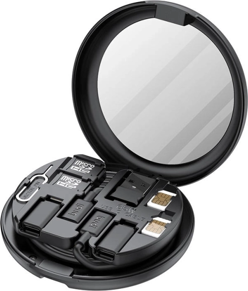 Brezžični polnilec Budi 12v1 15 W z organizatorjem in adapterji