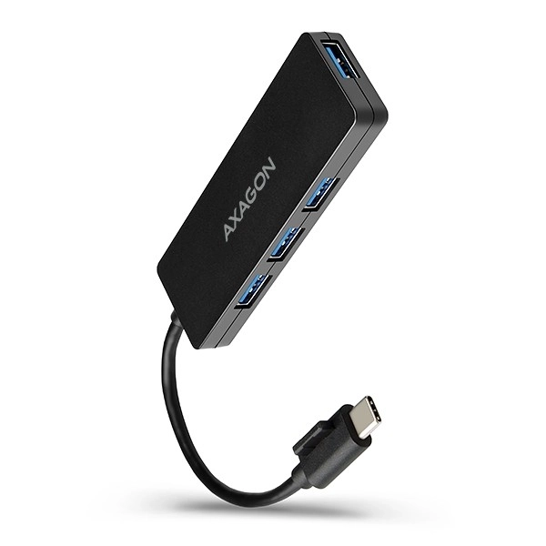 Axagon Slim USB Hub 4-portni USB 3.2 Gen 1 s 14cm Tip-C kablom