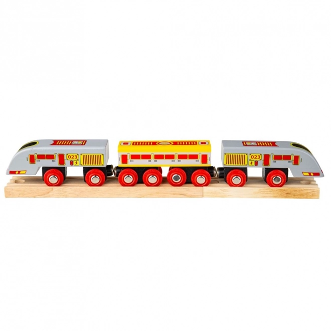 Bigjigs Rail Hitri vlak Eurostar + 3 tirnice