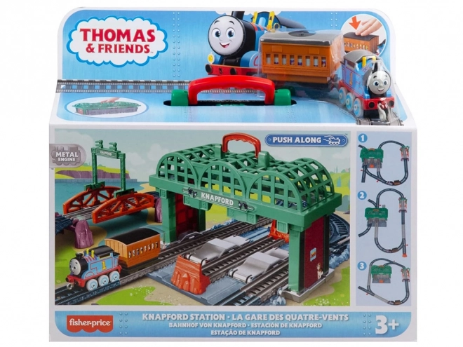 Fisher-Price Vlak Tomo in prijatelji Postaja Grodkov lokomotiva