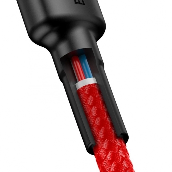 Kabel Baseus Cafule USB-C PD2.0 60W 2m Rdeč