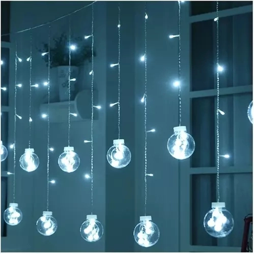 Svetlobne zavese 108LED USB - hladno bela KŚ19770