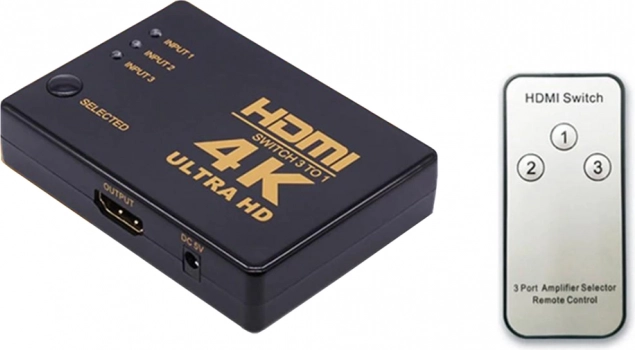 Trije HDMI viri na enem vhodu TV