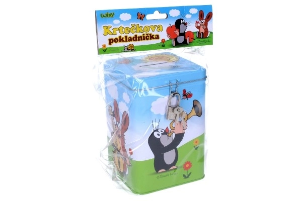 Velika pločevinasta hranilnica s Krtekom
