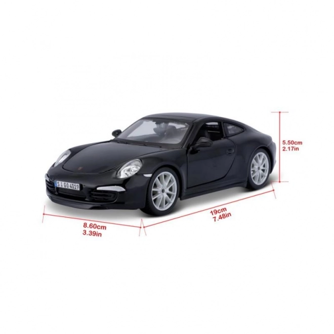 Model avtomobila Porsche 911 Carrera S črna