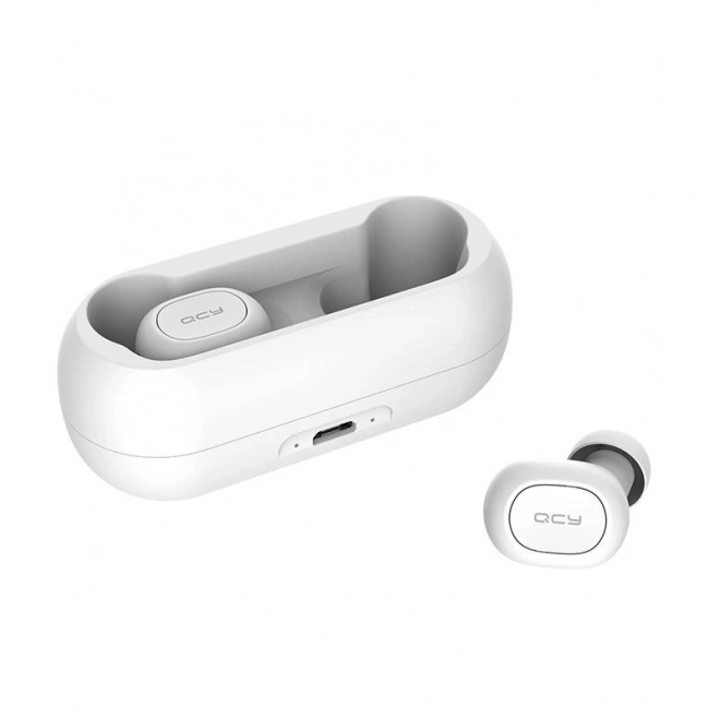 Brezžične slušalke TWS QCY T1C Bluetooth V5.0 (bela)