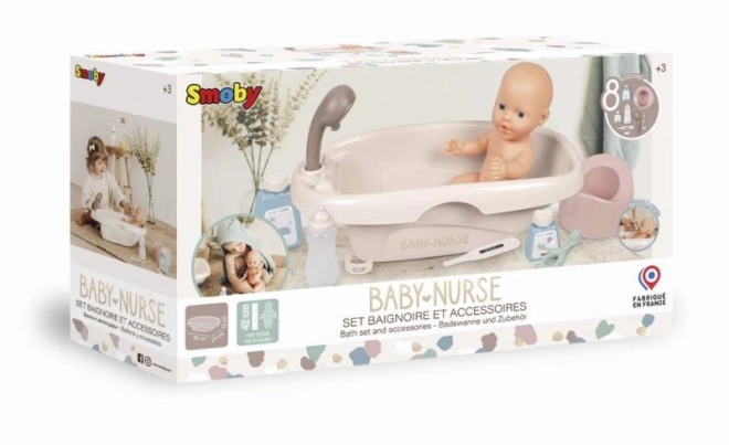 Banjica za dojenčke s pripomočki Smoby Baby