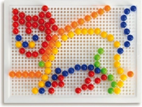 Kreativna mozaika s 150 barvnimi žebljički