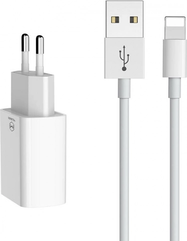Dvojni USB polnilec z lightning kablom 1 m MCDODO (EU) – bel