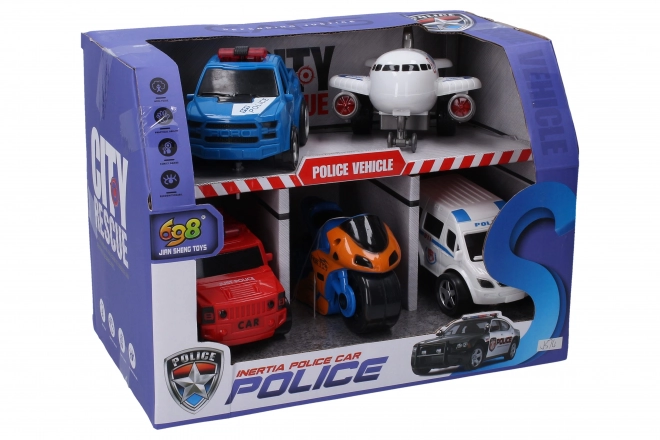 Policijska prevozna sredstva 5 kos 10 cm