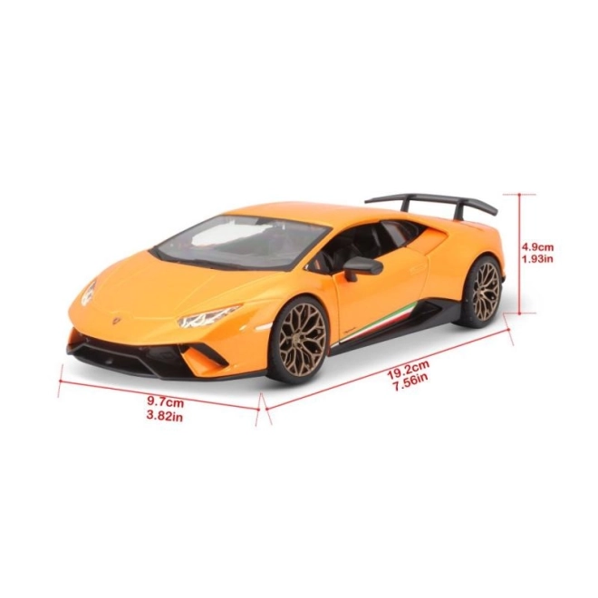 Lamborghini Huracan Performante oranžna model 1:24