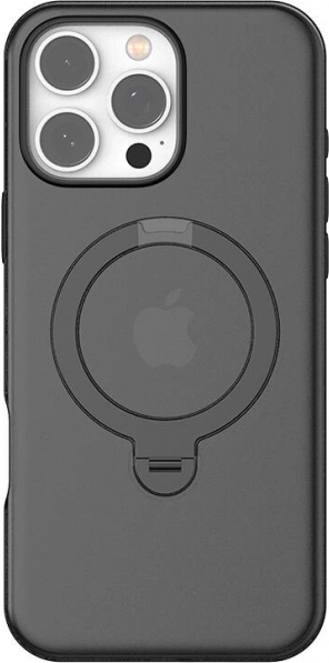 Ohišje TORRAS Ostand Spin za iPhone 16 Pro Max – črno