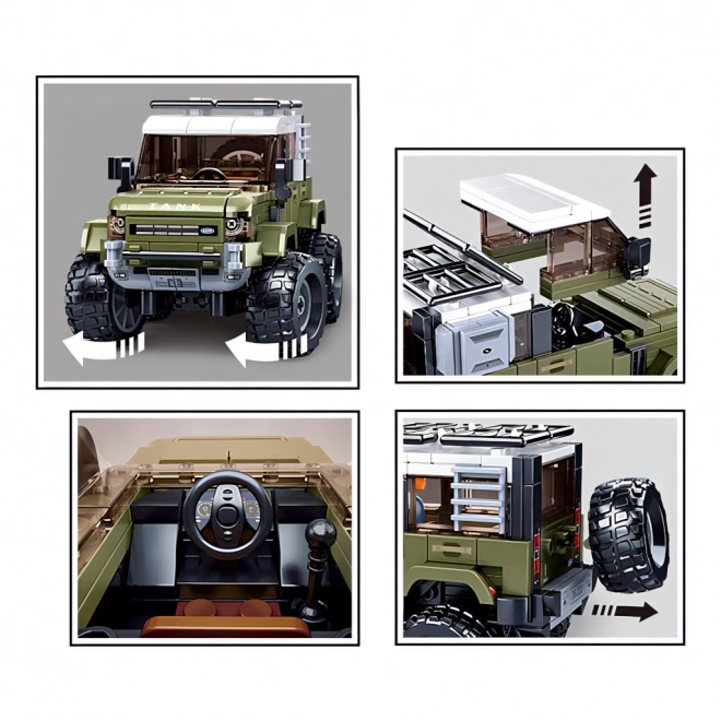 Sluban Model Bricks M38-B1015 angleški SUV Napadalec