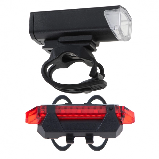 Komplet LED kolesarskih luči USB