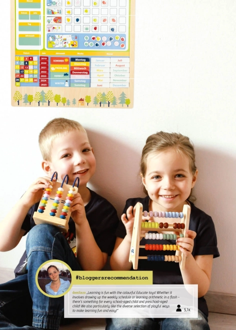 Majhna noga Educativna tabla barvni ulomki