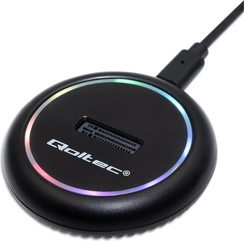 Priklopna postaja za SSD M.2 NVMe/SATA z USB‑C in RGB osvetlitvijo 2TB