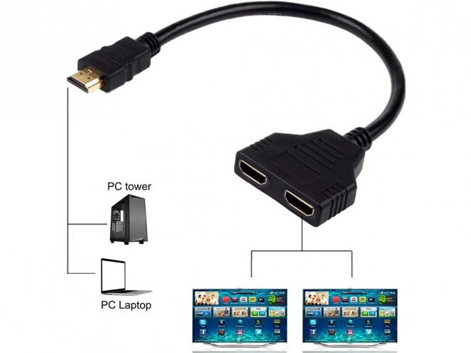 Hdmi razdelilnik za 2 vhoda FHD