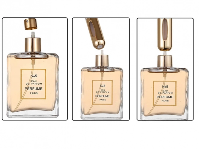 Potovalni razpršilec s pršilnikom za parfum 5ml razdeljevalec parfuma – zlata