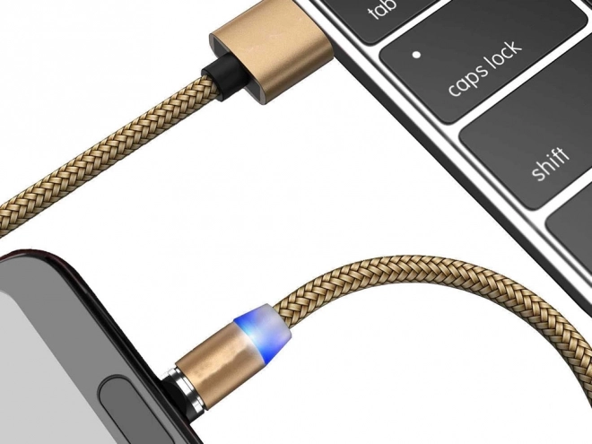 Magnetni polnilni kabel 3v1 micro USB, tip-c in lightning, 1m