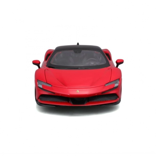 Kovinski model Ferrari SF90 Stradale rdeč 1:18