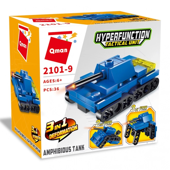 Qman Hyperfunction Taktikalna Enota 2101-9 Amfibijski Tank 3v1