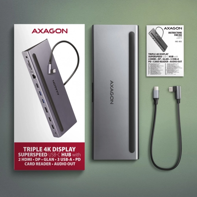 11-v-1 večvratna USB-C razdelilna postaja 5Gbps