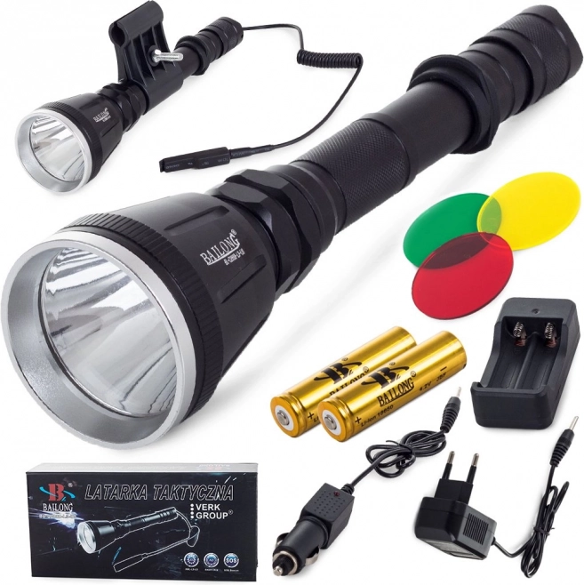 Vojaška taktična svetilka Bailong z LED CREE XM-L T6 za orožje