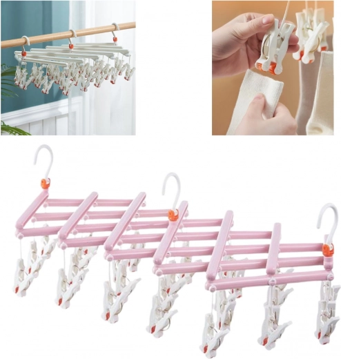 Zložljiva konstrukcija in vrtljiv kavelj