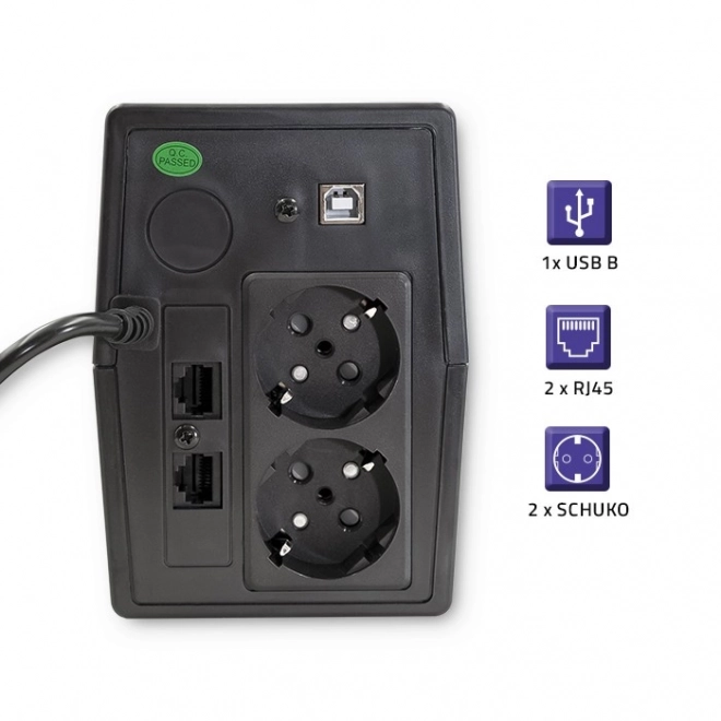 Rezervno napajanje UPS Monolith 650VA 360W LCD USB RJ45