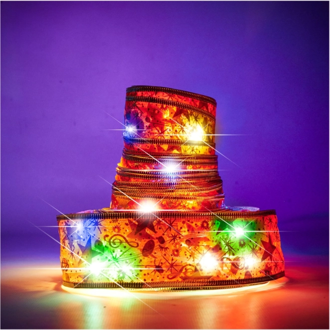 Okrasni LED trak 10 m, 100 LED na baterije – Večbarvna
