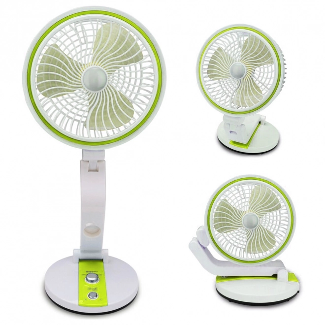 Prenosni zložljivi ventilator z LED svetlobo
