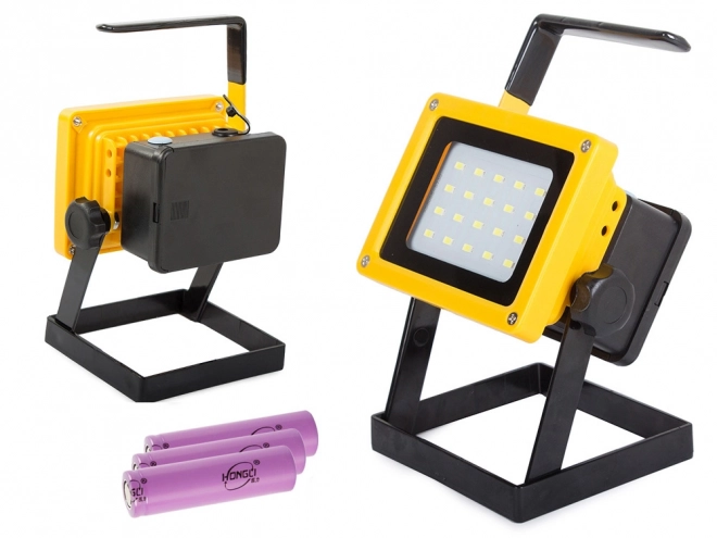Prenosna polnilna LED svetilka s halogenom 100W