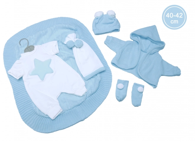 Llorens M740-45 oblačilni set za lutko dojenček NEW BORN velikosti 40-42 cm