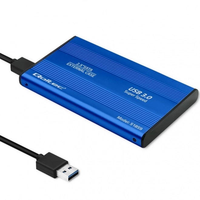 Zunanji etui za HDD/SSD 2.5" SATA3 USB 3.0 Modra