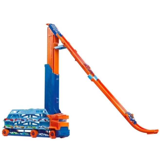 Hot Wheels Vlekač z visokotirno stezo HDY92