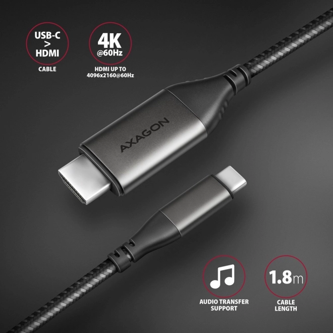 Adapter USB-C na HDMI 4K/60Hz 1,8m