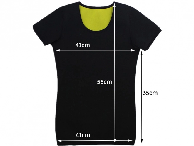 Ženska neoprenska majica za fitnes s kratkimi rokavi – Velikost. XL