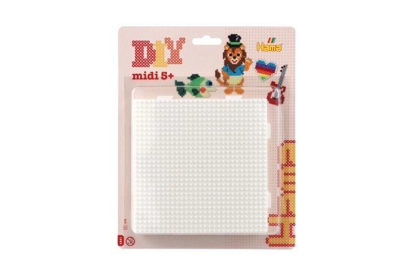 Podloga za likalne perle Hama - povezujoči kvadrat 4 kosi na kartici 20x24x3cm