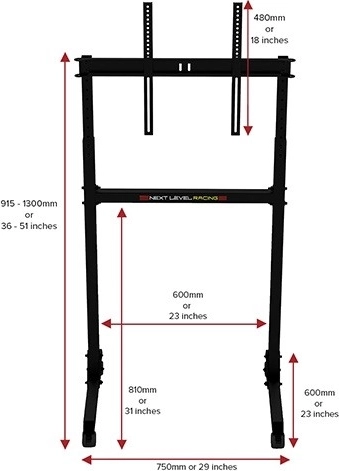 Širok razpon 24–85" za monitorje in TV