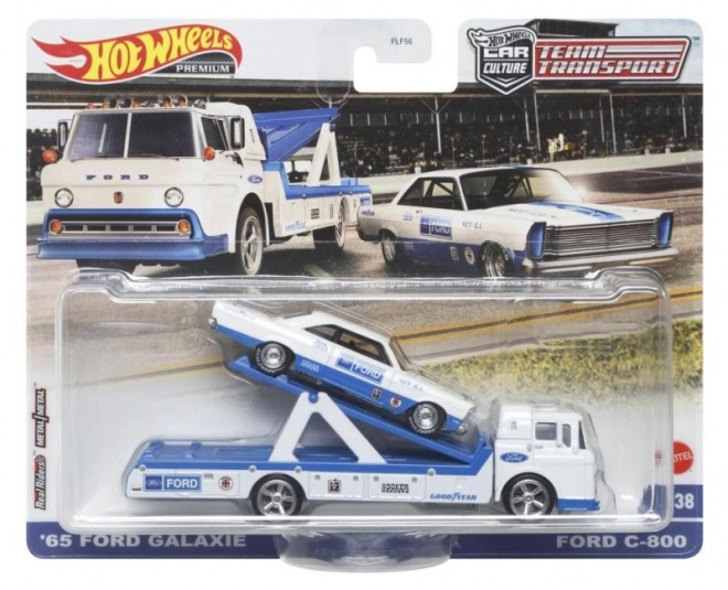 Vlačilec in dirkalni avtomobilček Hot Wheels