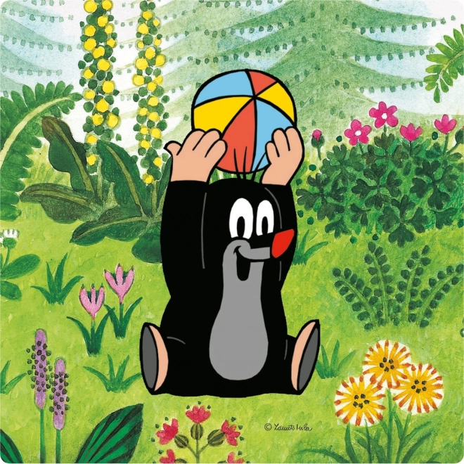 Krtek na travniku 3-5 otroške puzzle
