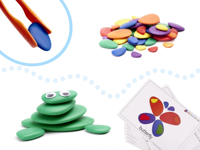 Kreativni pisani kamni Montessori set 65 kos