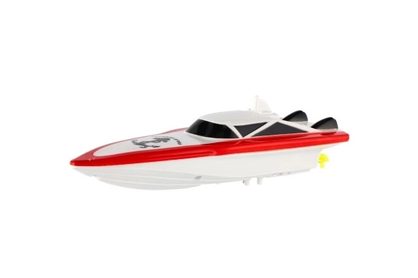 Motorni čoln/ladja za vodo RC plast 19cm na baterije+polnilni paket+USB 2,4Ghz v škatli 26x13x15cm